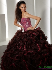 2015 Wholesale Multi Color Quinceanera Gowns with Ruffles and Appliques