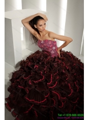 2015 Wholesale Multi Color Quinceanera Gowns with Ruffles and Appliques