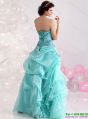 2015 Wholesale Sweetheart Floor Length Quinceanera Dresses with Appliques