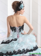 Best Ruffles Multi Color 2015 Quinceanera Dresses with Hand Made Flowers