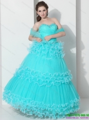 Wholesale Sweetheart Quinceanera Dresses with Ruffled Layers and Beading