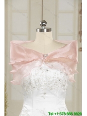 2015 New Styles Hot Pink Quinceanera Dresses with Beading and Ruffles