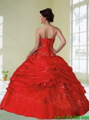 Brand New Yellow Strapless 2015 Quinceanera Dresses with Beading