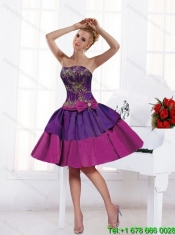 Custom Made 2015 Sweetheart Multi Color Quinceanera Dresses with Bowknot