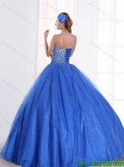 Custom Made Royal Blue 2015 Quinceanera Dress with Sweetheart