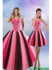 New Styles 2015 Beading Quinceanera Dresses in Multi Color