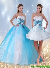 New Styles Multi Color Quinceanera Dress with Appliques and Beading