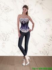 Pretty Red Strapless Appliques Red Quinceanera Dresses