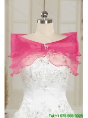 Sophisticated Hot Pink Sweet 16 Dresses with Beading and Ruffles