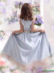 Silver Scoop 2015 Adorable Little Girl Pageant Dress with Waistband