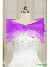 2015 Detachable Multi Color Beading and Ruffles Strapless Knee length Prom Dress