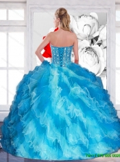 2015 Elegant Sweetheart Multi Color Quinceanera Dresses with Beading and Ruffled Layers