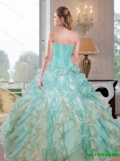 2015 New Arrival Sweetheart Dress for Quince with Beading and