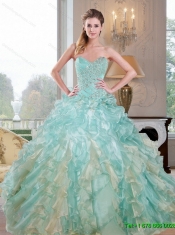 2015 New Arrival Sweetheart Dress for Quince with Beading and