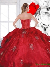 2015 New Styles Sweetheart Ball Gown Quinceanera Dresses with Appliques