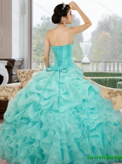 2015 New Styles Sweetheart Quinceanera Dresses with Ruffles and Pick Ups