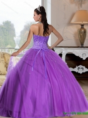 2015 Popular Sweetheart Ball Gown Quinceanera Dresses with Beading