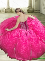 Beautiful Beading and Hand Made Flowers Quinceanera Dresses for 2015