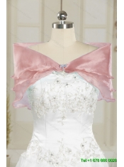 Beautiful Beading and Ruffles Sweetheart 2015 Quinceanera Dresses in Baby Pink