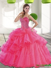 Beautiful Sweetheart 2015 Spring Quinceanera Dresses with Beading