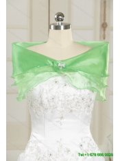 Beautiful Sweetheart Spring Green 2015 Quinceanera Dresses with Beading and Ruffles