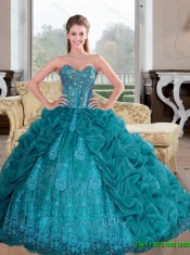 2015 Best  Sweetheart Quinceanera Dresses with Beading and Pick Ups