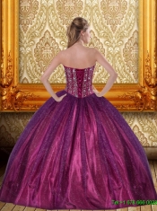 Brand New Beading Sweetheart Ball Gown Custom Made Sweet 15 Dress for 2015