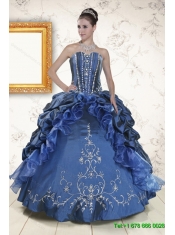 Elegant Ruffles and Embroidery Quinceanera Gown and Watermelon Long Prom Dresses and Embroidery Little Girl Dress