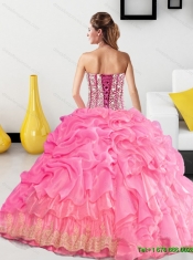 Exclusive Sweetheart 2015 Quinceanera Gown with Pick Ups and Beading
