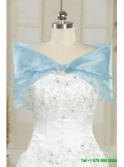 Luxurious Beading and Ruffles Sweetheart 2015 Quinceanera Dresses in Teal