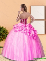 New Style Beading and Pick Ups Sweetheart Quinceanera Dresses for 2015 Spring