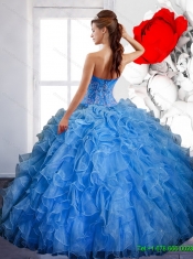 New Styles Ball Gown Quinceanera Dress with Ruffles and Appliques