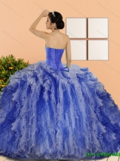 New Styles Beading and Ruffles Sweet 15 Dresses in Multi Color
