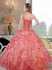 New Styles Sweetheart Ruffles and Beading Quinceanera Dresses for 2015