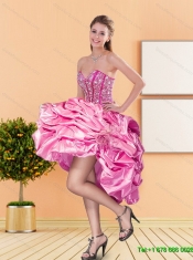 Pretty Sweetheart Beading and Pick Ups Prom Dresses for 2015 Spring