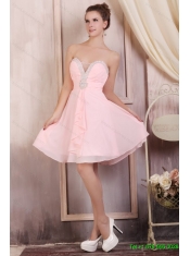 Yellow Sweetheart Beading Quinceanera Dress and Light Pink Short Prom Dresses and Ruffles and Beading Little Girl Dress