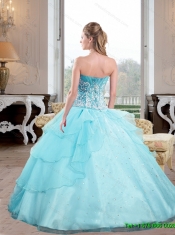 Beautiful Sweetheart 2015 15th Birthday Dresses with Appliques and Beading