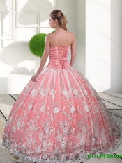 Classical Sweetheart 2015 Quinceanera Gown with Beading and Lace