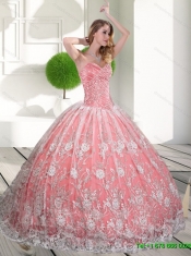 Classical Sweetheart 2015 Quinceanera Gown with Beading and Lace