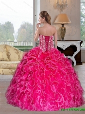 Classical Sweetheart Ball Gown Quinceanera Dresses with Beading and Ruffles