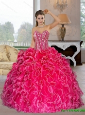 Classical Sweetheart Ball Gown Quinceanera Dresses with Beading and Ruffles