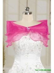 Elegant Sweetheart Beading and Ruffles Quinceanera Gown for 2015