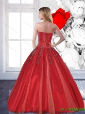 New Style 2015 15th Birthday Dresses with Appliques