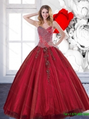 New Style 2015 15th Birthday Dresses with Appliques
