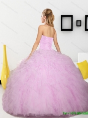The Custom Made Beading and Ruffles Sweetheart Quinceanera Gown for 2015