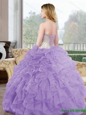 Wholesale Beading and Ruffles Sweetheart Quinceanera Dresses for 2015