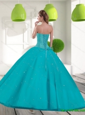 Wholesale Sweetheart 2015 Quinceanera Dress with Beading and Appliques