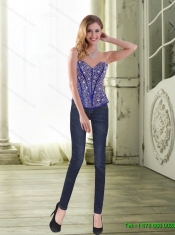 Classical Beading and Ruffles Sweetheart Ball Gown Quinceanera Dresses for 2015