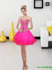 Gorgeous 2015 Beading and Ruffles Sweetheart Quinceanera Dresses