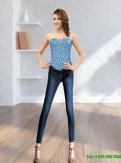 2015 Remarkable Sweetheart Beading Corset in Blue